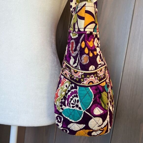 VERA BRADLEY Shoulder Bag Tote Plum Crazy Medium - Picture 5 of 9